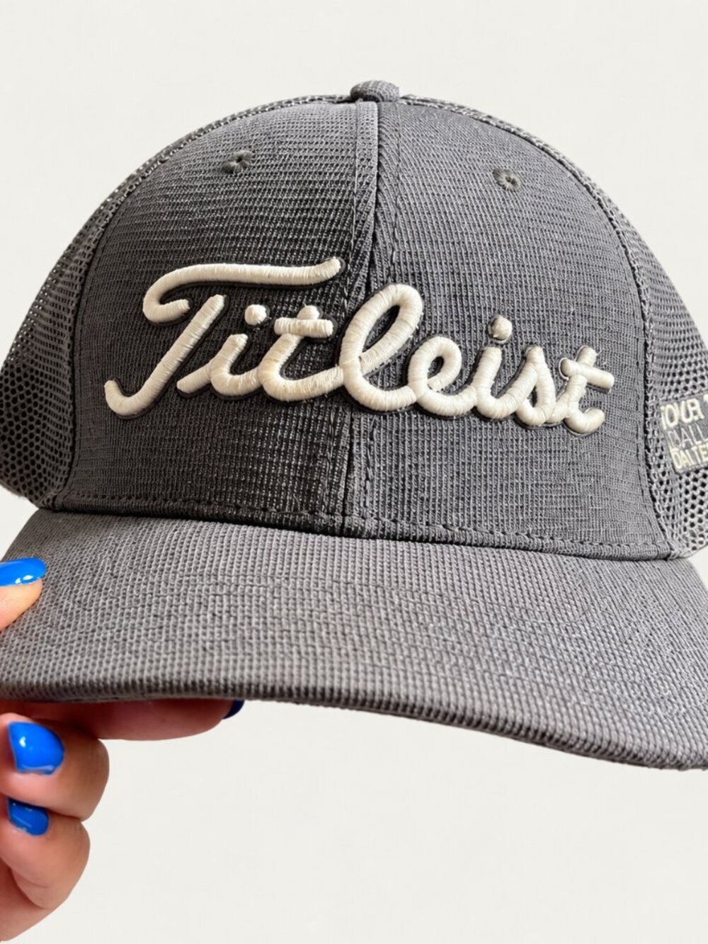 Titleist Tour 18 Dallas Texas Golf Hat Gray Mesh Trucker Adjustable Snapback Cap